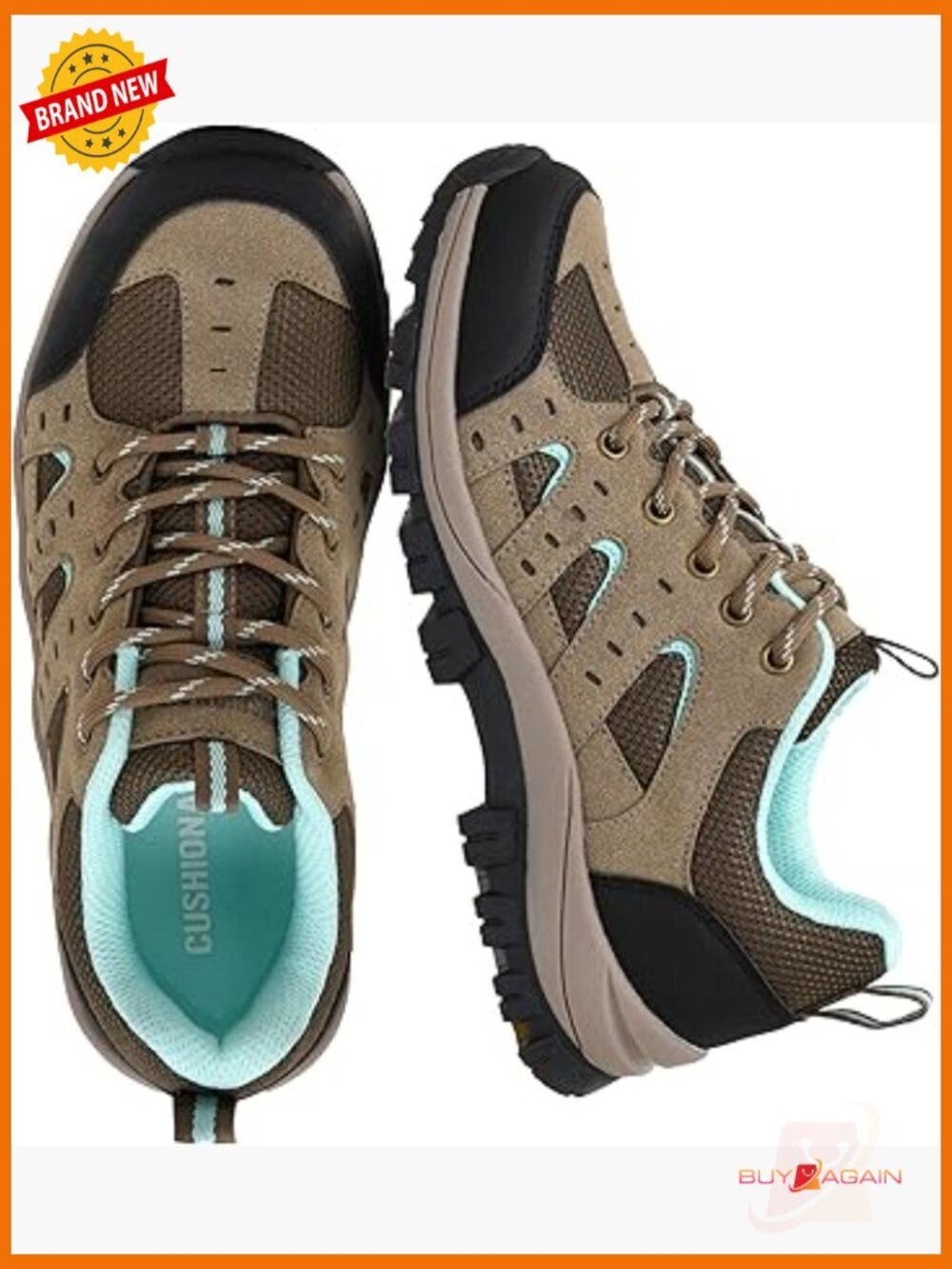 Hiking Shoes with Arch Support, Waterproof Trail Sneakers